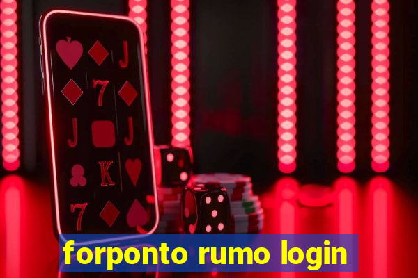 forponto rumo login